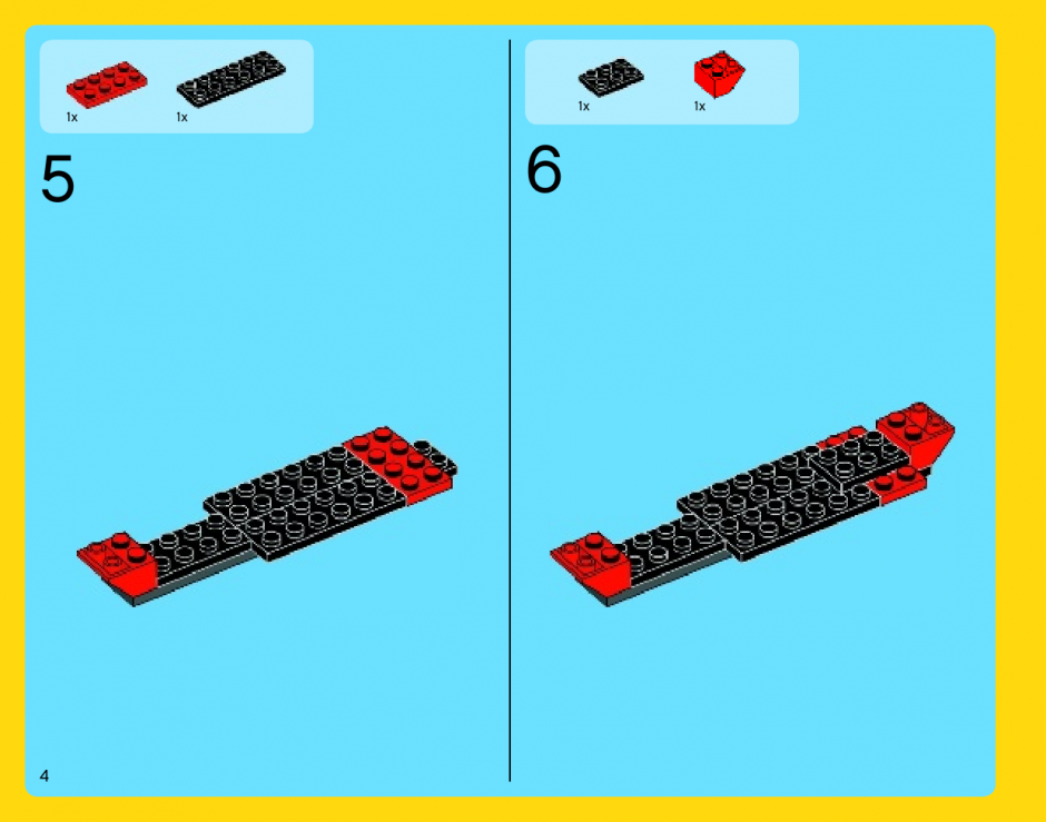 инструкция Красный мощный автомобиль  шаг 3