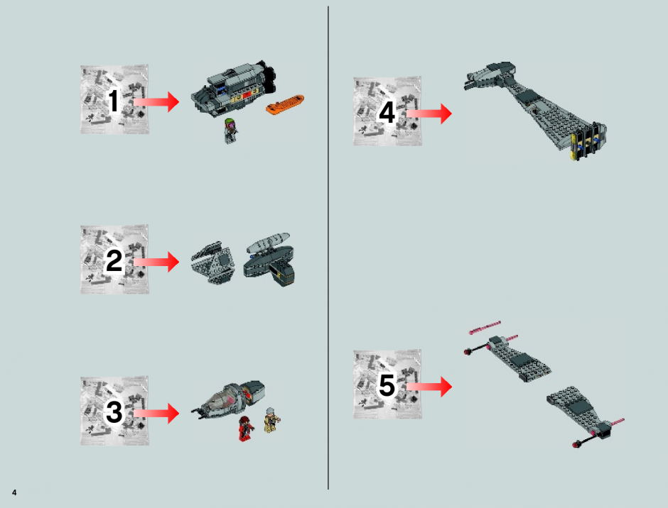инструкция Истребитель B-Wing  шаг 3