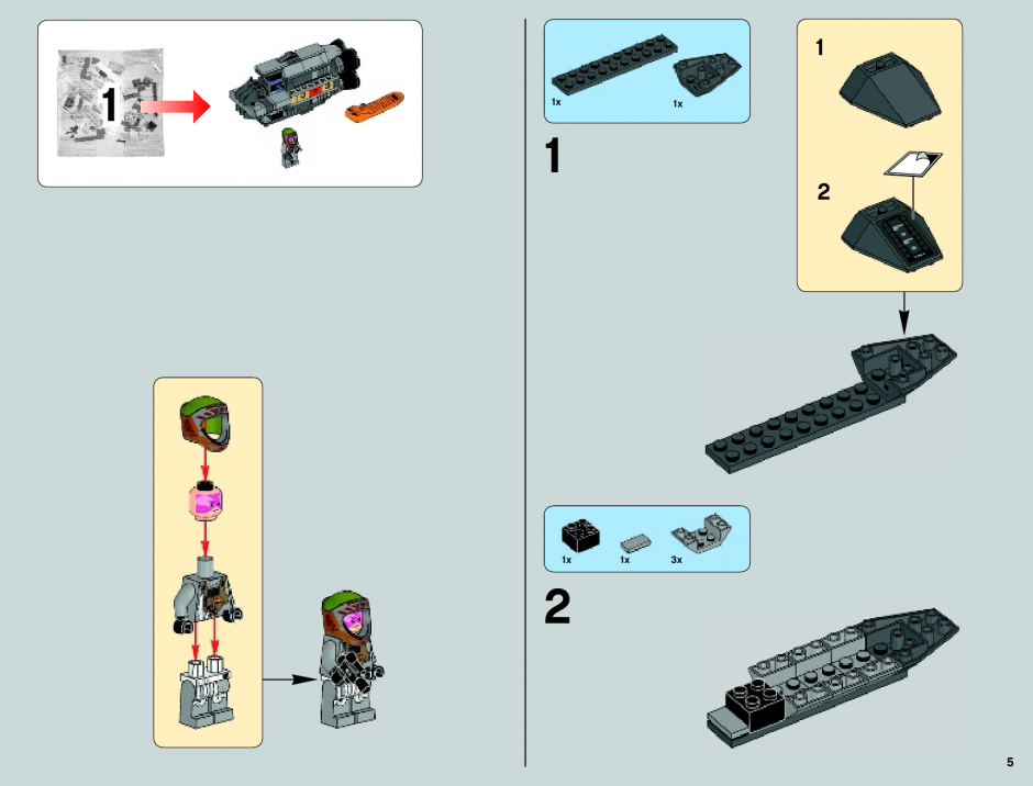 инструкция Истребитель B-Wing  шаг 4