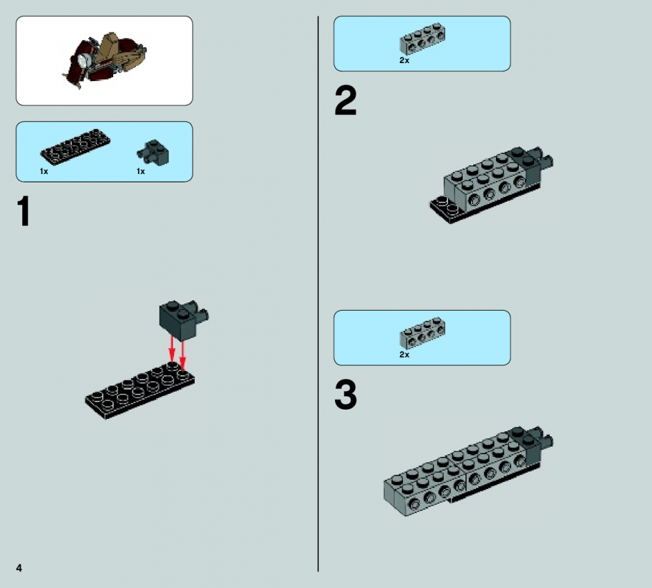 инструкция Перевозчик боевых дроидов  шаг 3