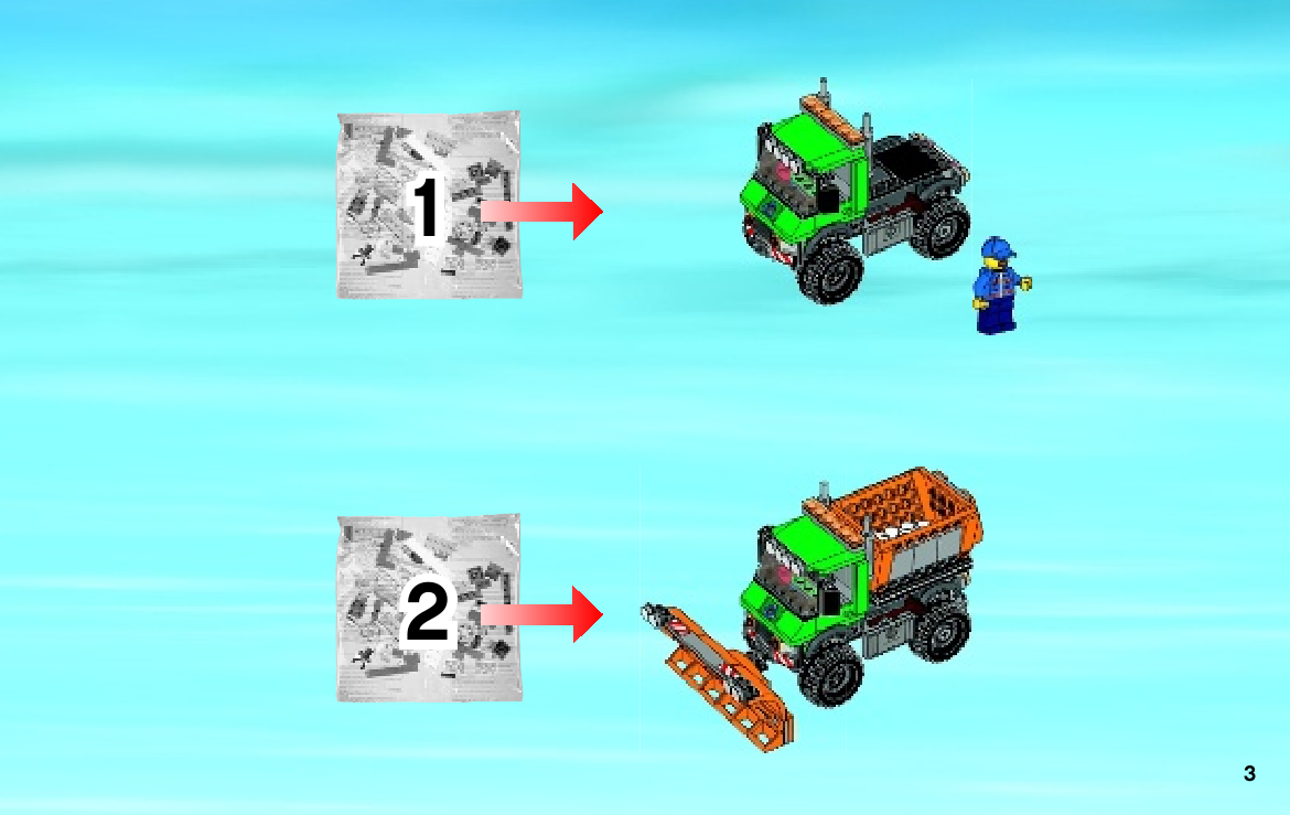 инструкция Снегоуборочный грузовик  шаг 2