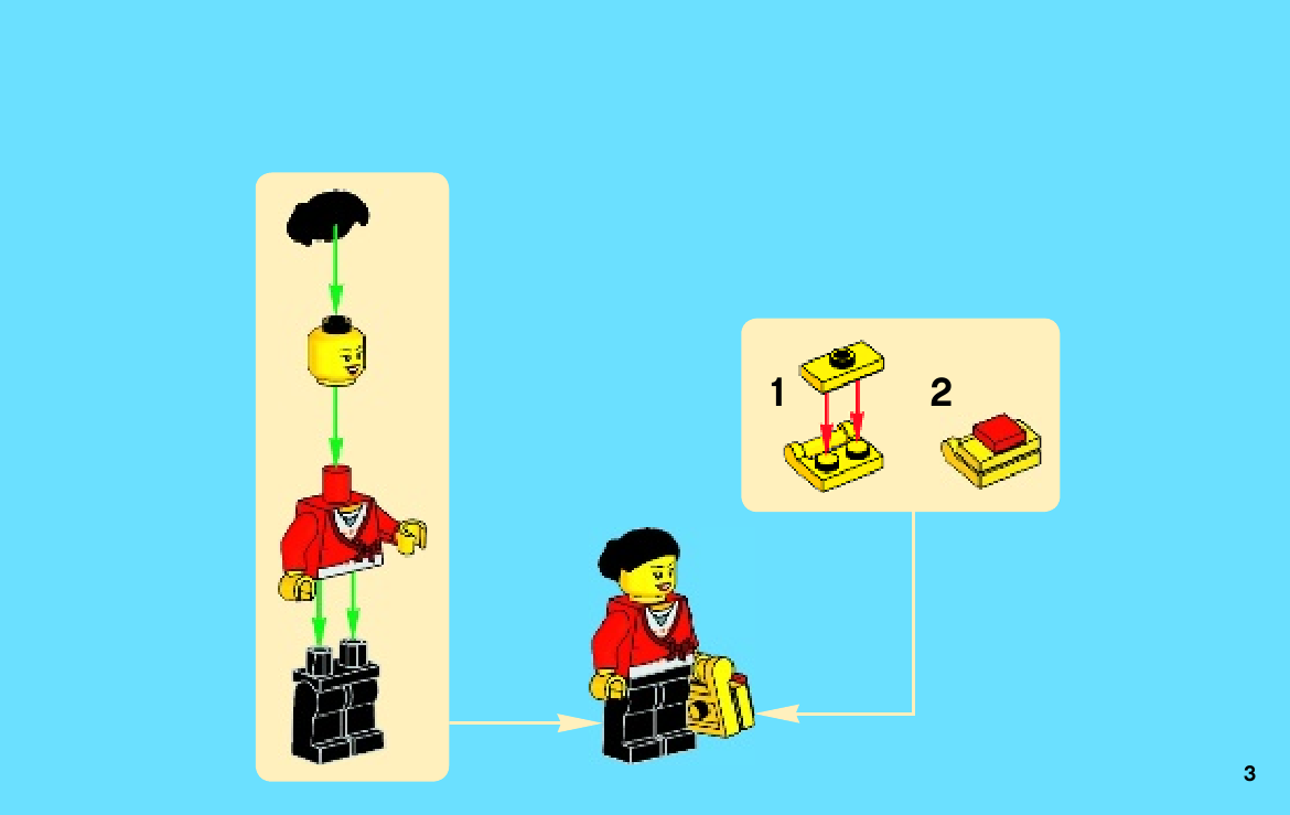инструкция Магазин LEGO шаг 2