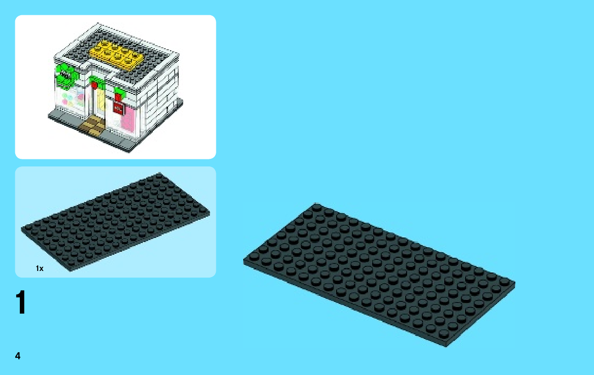 инструкция Магазин LEGO шаг 3
