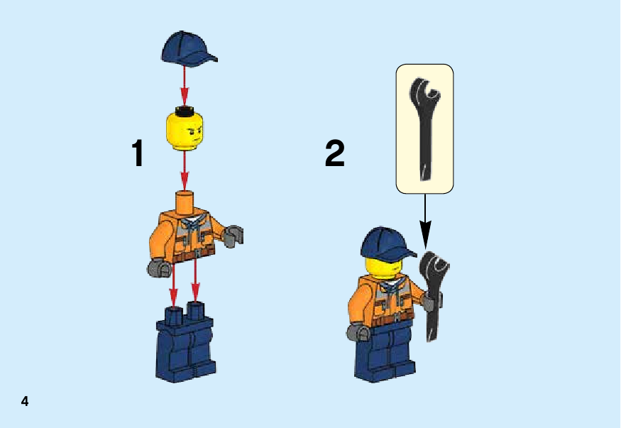 инструкция Набор для начинающих: Пожарная охрана  шаг 3