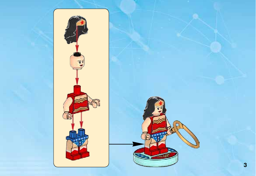инструкция Wonder Woman™ Fun Pack шаг 2