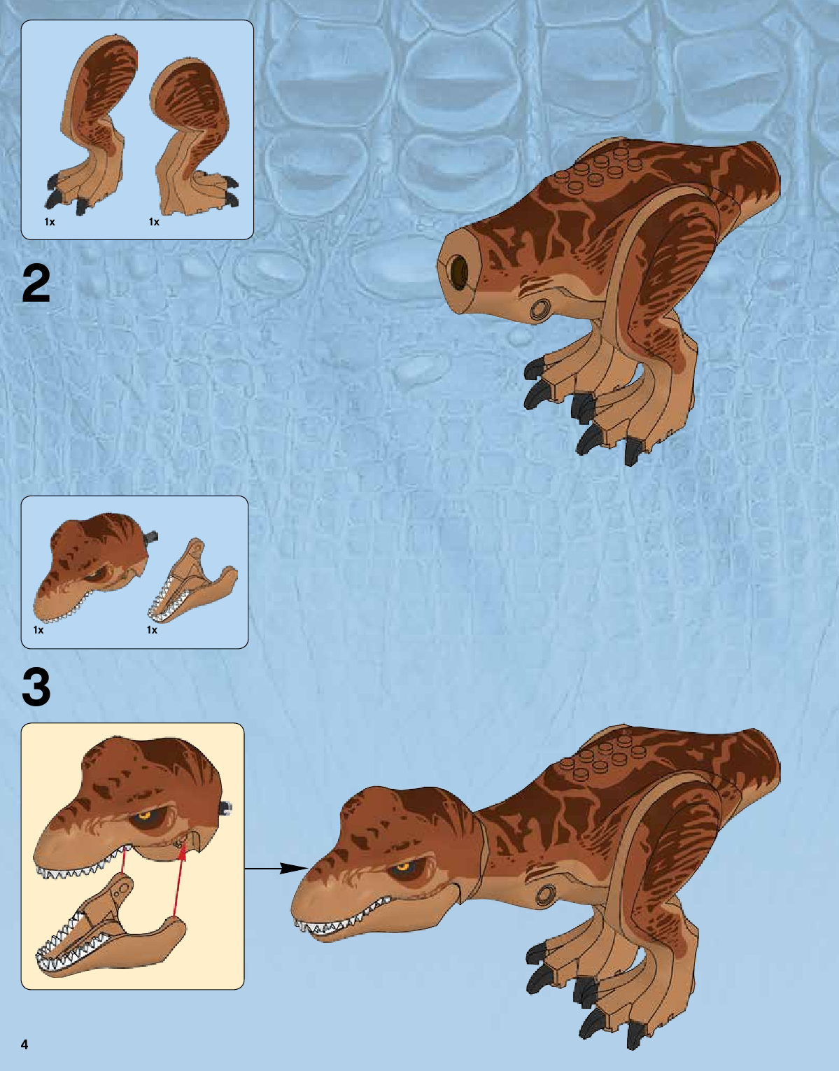 инструкция Охотник на Тираннозавров  шаг 3