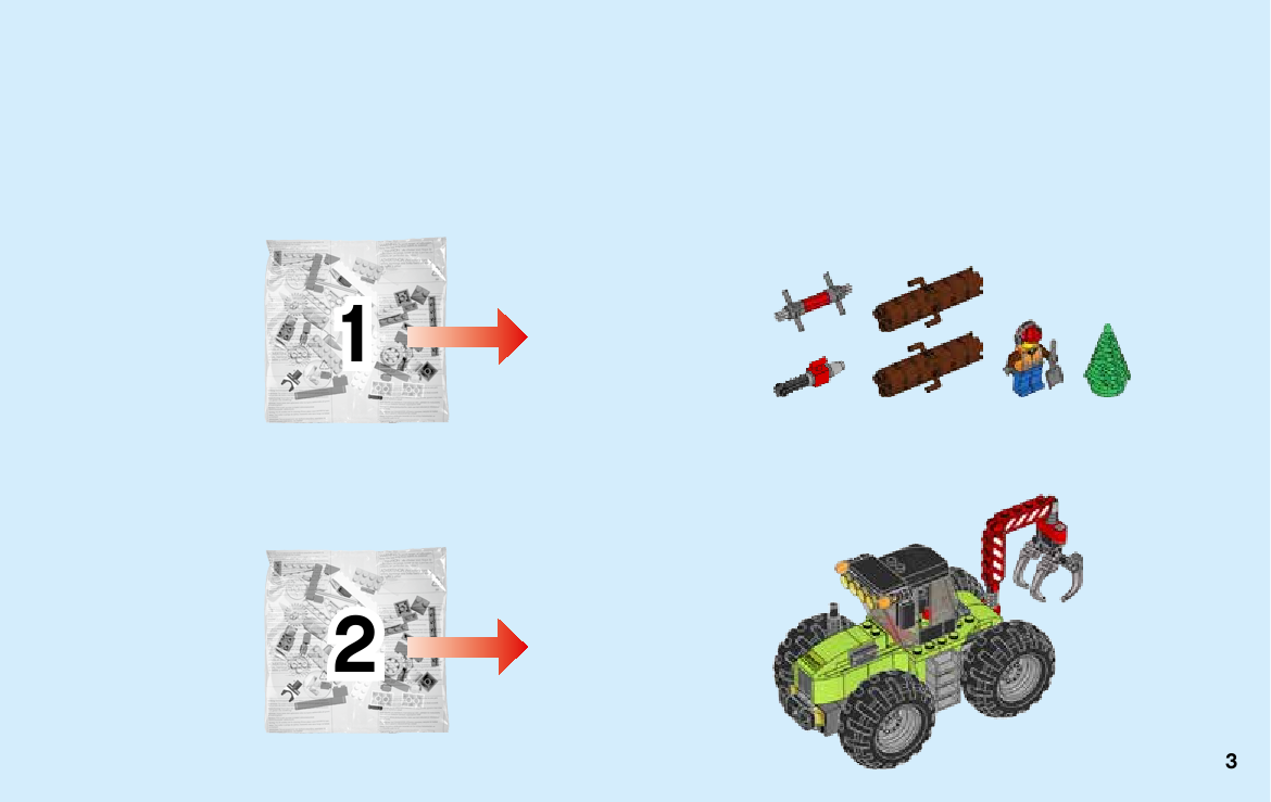 инструкция Лесной трактор шаг 2