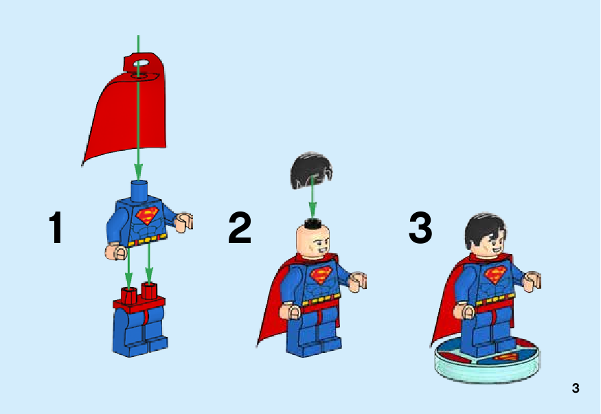 инструкция Superman™ Fun Pack шаг 2