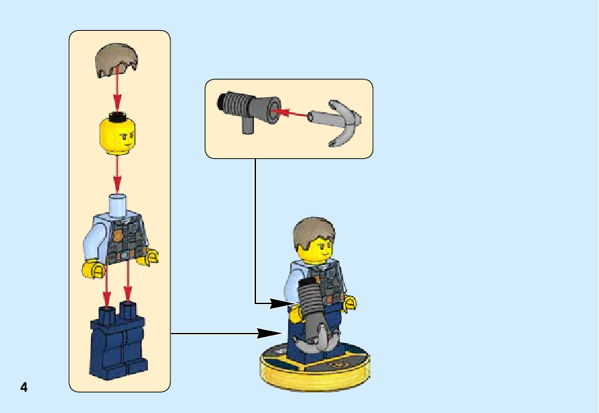 инструкция LEGO® City Fun Pack шаг 3