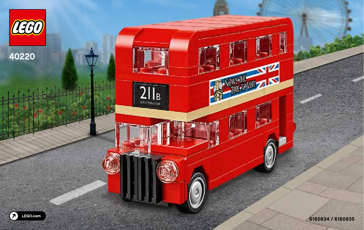 Lego Лондонский автобус инструкция. Сборка лего 40220
