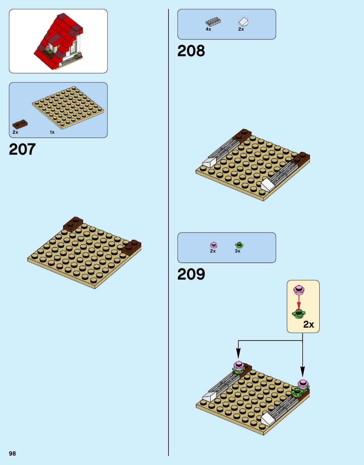 Lego Загородный дом инструкция. Сборка лего 31069