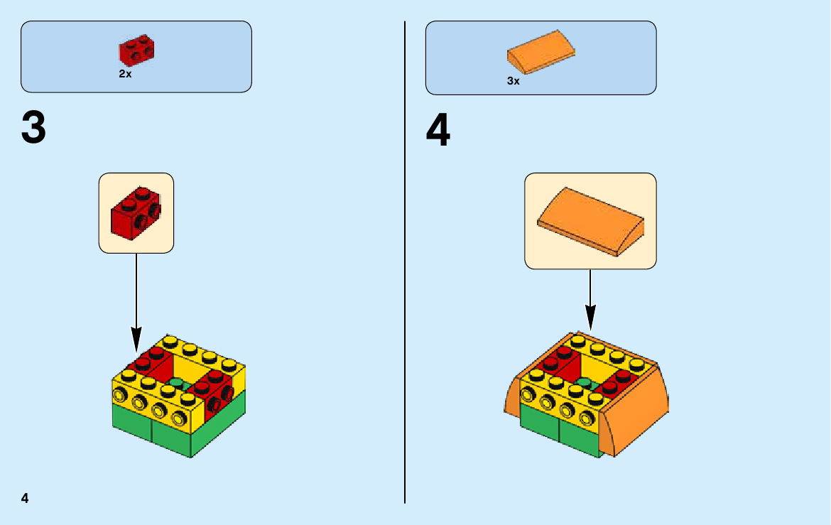 инструкция LEGO Pilgrim's Feast шаг 3