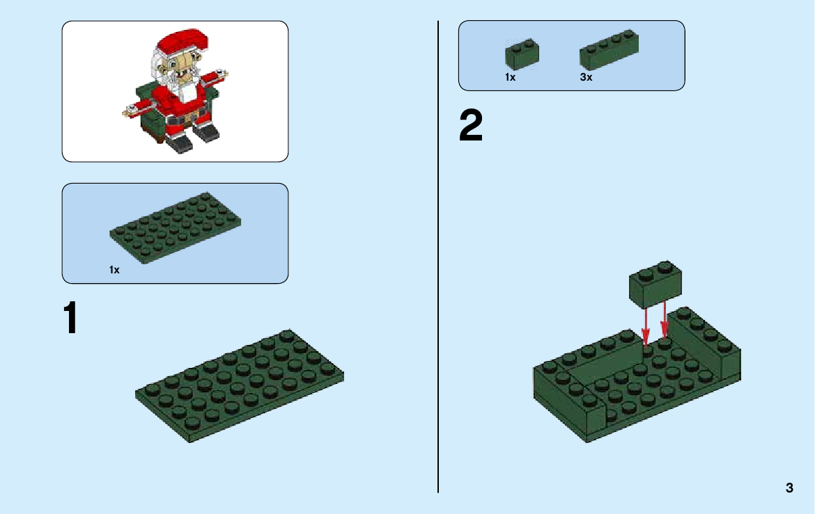 инструкция LEGO Santa шаг 2