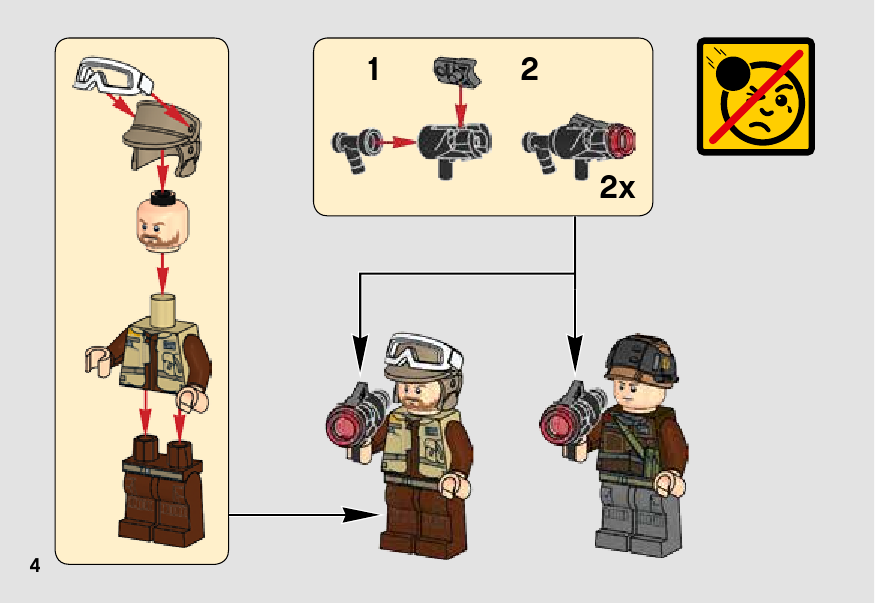 инструкция Rebel Trooper Battle Pack шаг 3