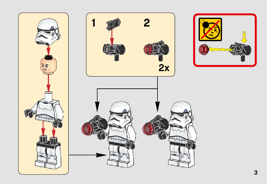 инструкция Imperial Trooper Battle Pack шаг 2