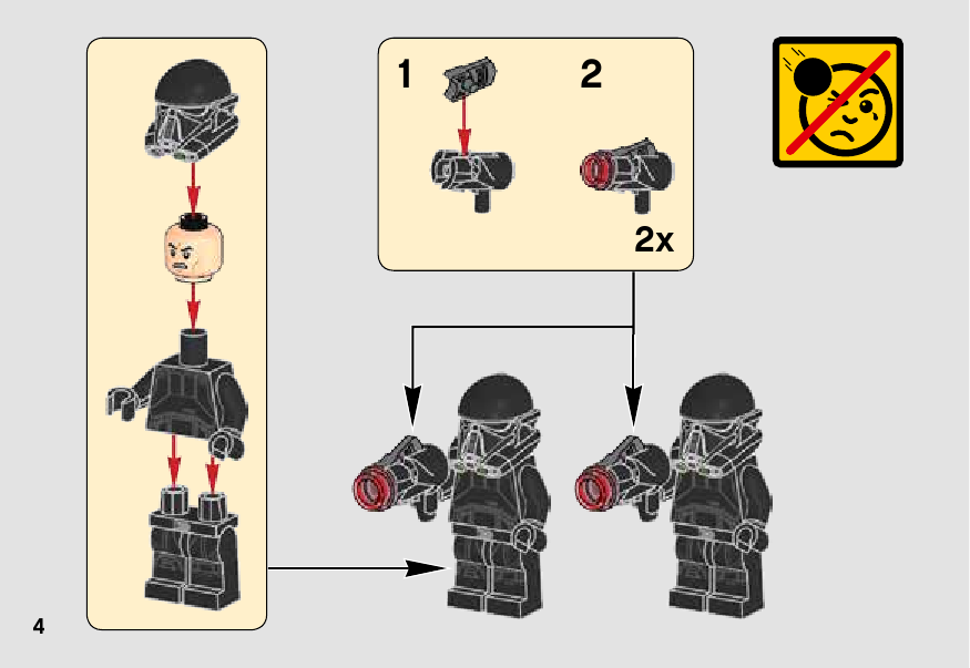 инструкция Imperial Trooper Battle Pack шаг 3