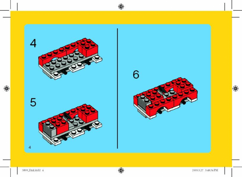 инструкция  Набор для конструирования LEGO - Дом шаг 3