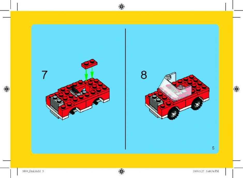 инструкция  Набор для конструирования LEGO - Дом шаг 4