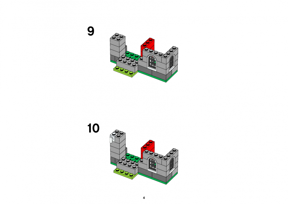 инструкция Castle Building Set шаг 3