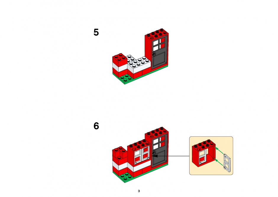 инструкция  Мой первый город Лего шаг 2
