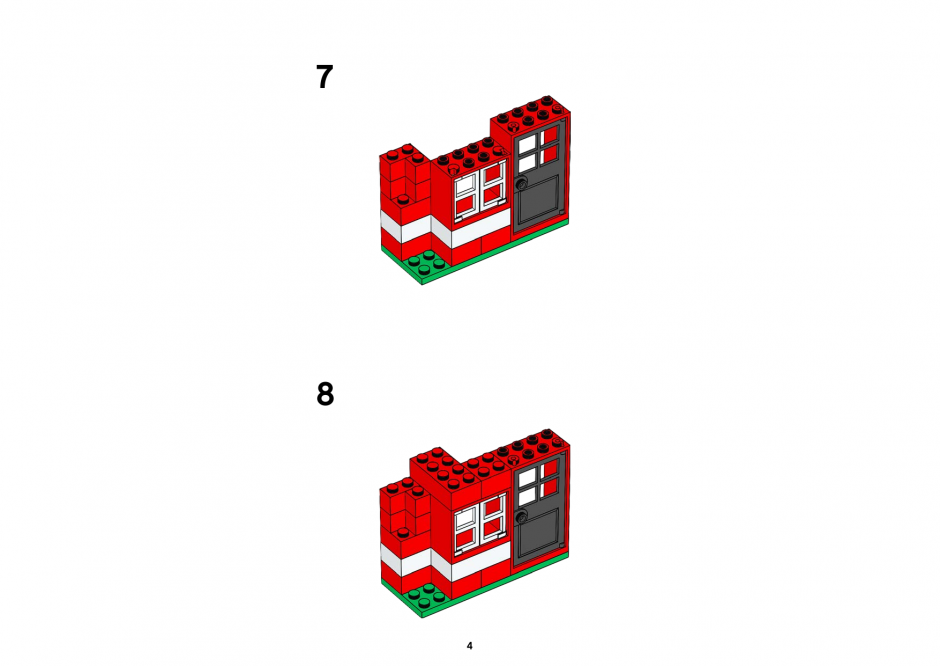 инструкция  Мой первый город Лего шаг 3