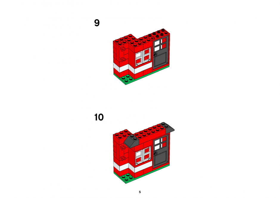 инструкция  Мой первый город Лего шаг 4