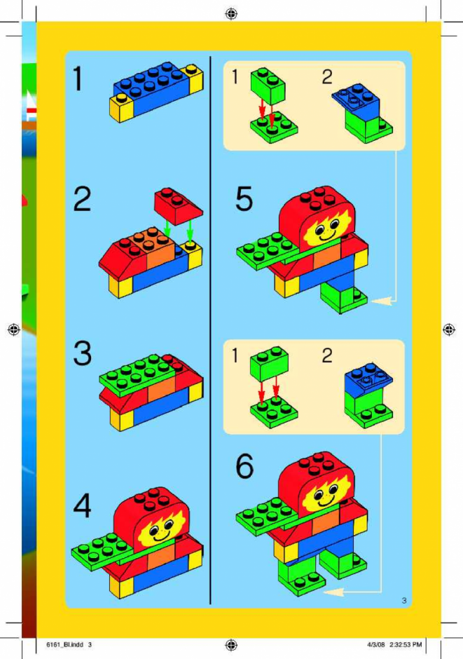 инструкция  Коробка с кубиками шаг 2