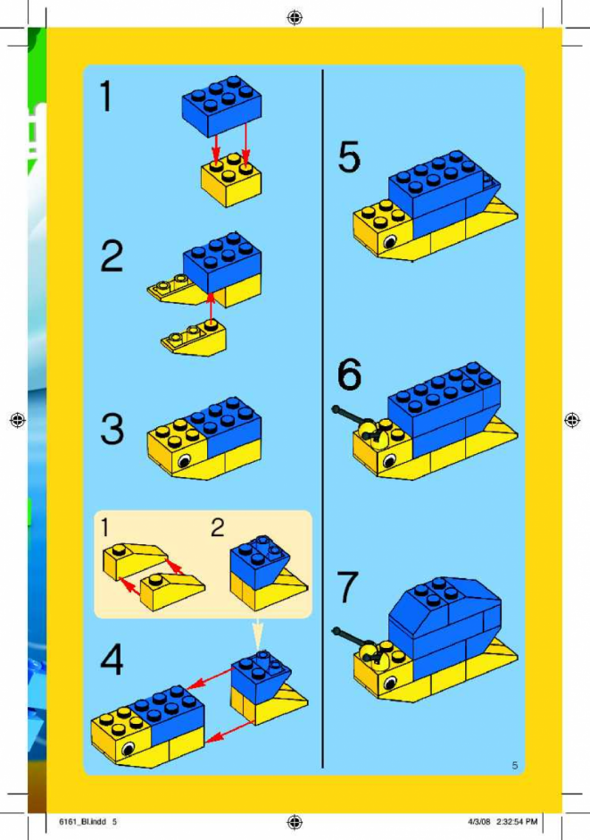 инструкция  Коробка с кубиками шаг 4