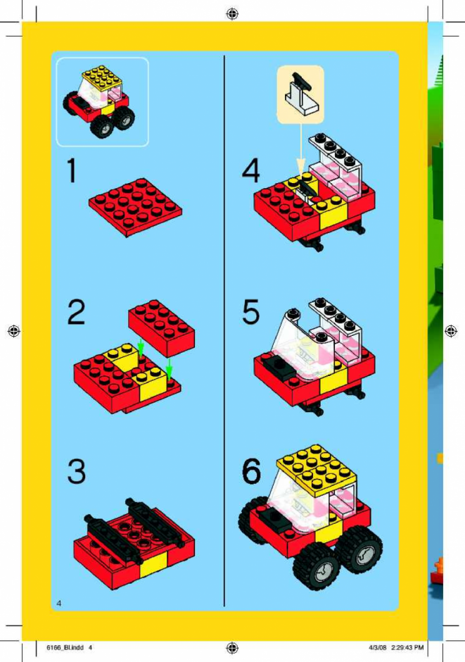 инструкция  Большая коробка с кубиками шаг 3