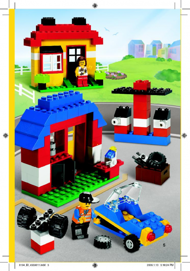 инструкция  Мой город LEGO шаг 4