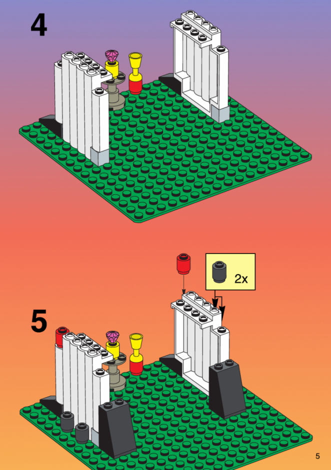 инструкция  Башня Шогуна шаг 4