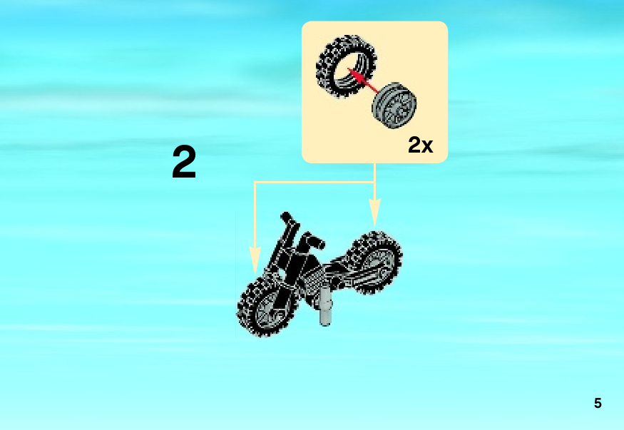 инструкция Пожарный на мотоцикле  шаг 4