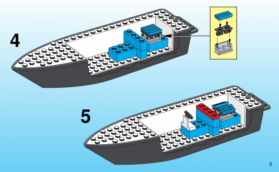 инструкция  Моторная лодка шаг 4